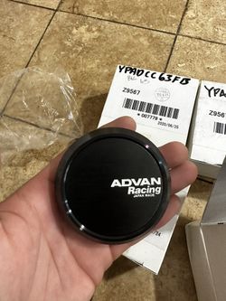 Advan Racing Center Caps 63mm Flat Center Cap In Black