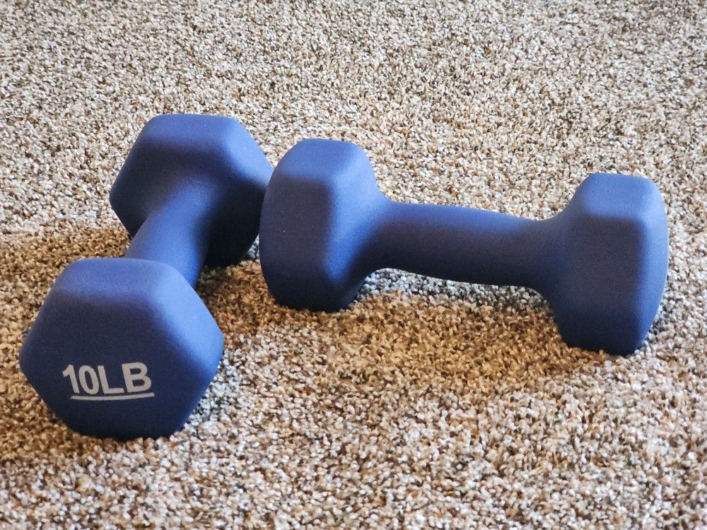 Dumbbells 10lb Neoprene Coated