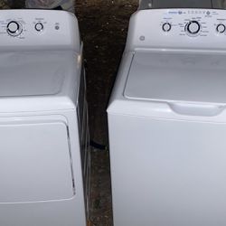 GE Washer And Dryer Matching Set (White)