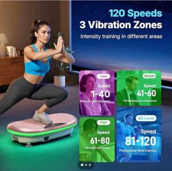 MERACH Vibration Plate Exercise Machine, 4D Whole Body Workout Vibrating Platform for Lymphatic Drai