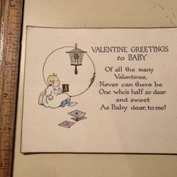 Antique valentine postcard