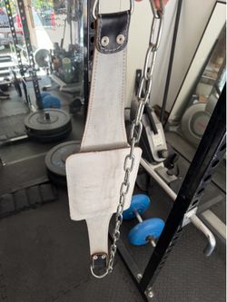 Belt with chain for pull ups