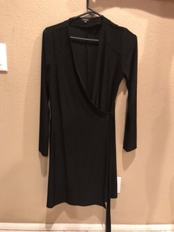 Wrap black dress