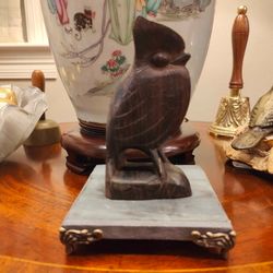 Gray Stone Curio Pedestal