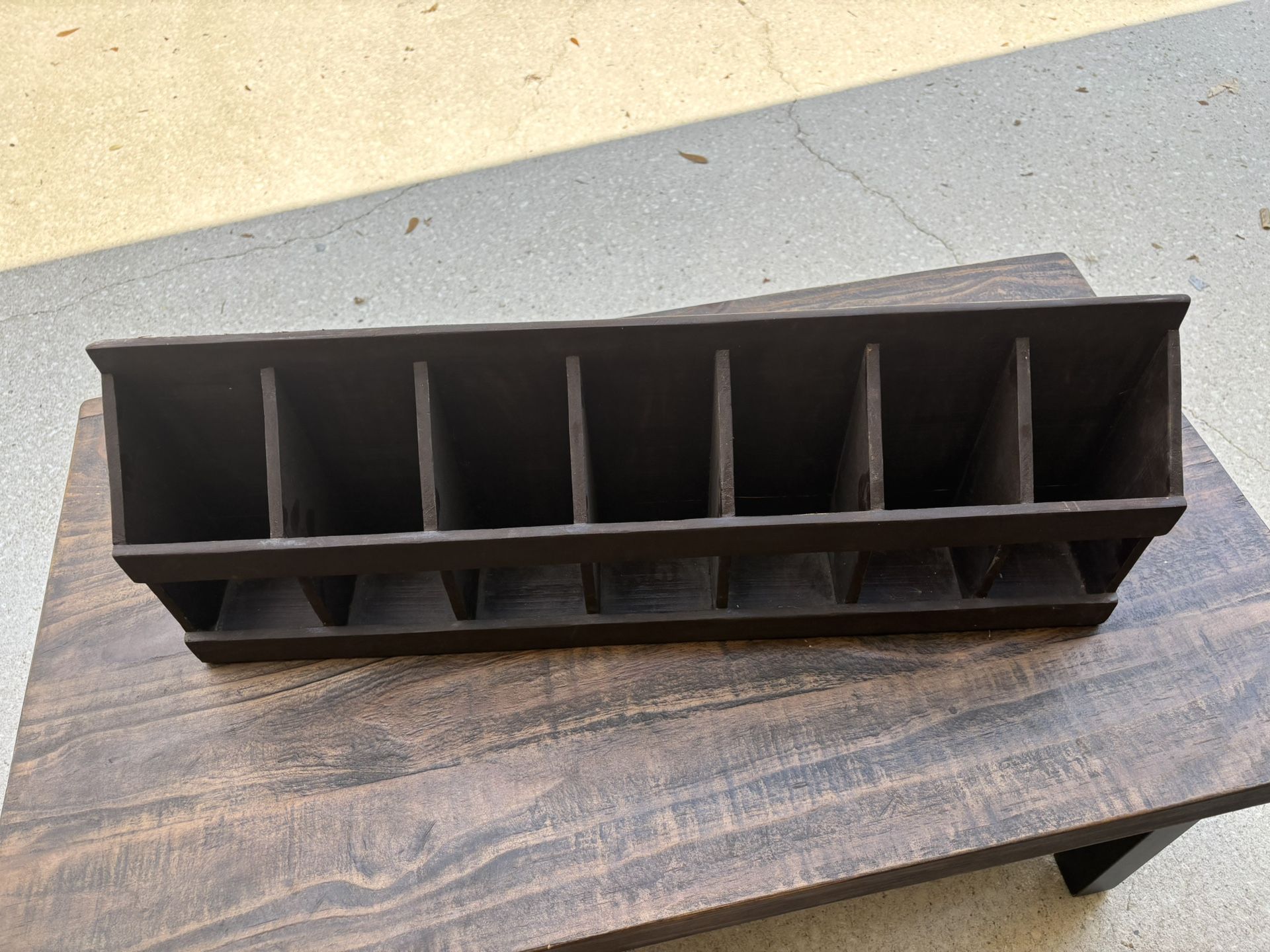 Wood 7-Bottle Wine Rack