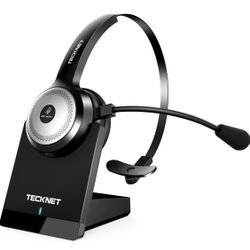 Bluetooth 5.0 Headset with Microphone for PC, USB Wireless