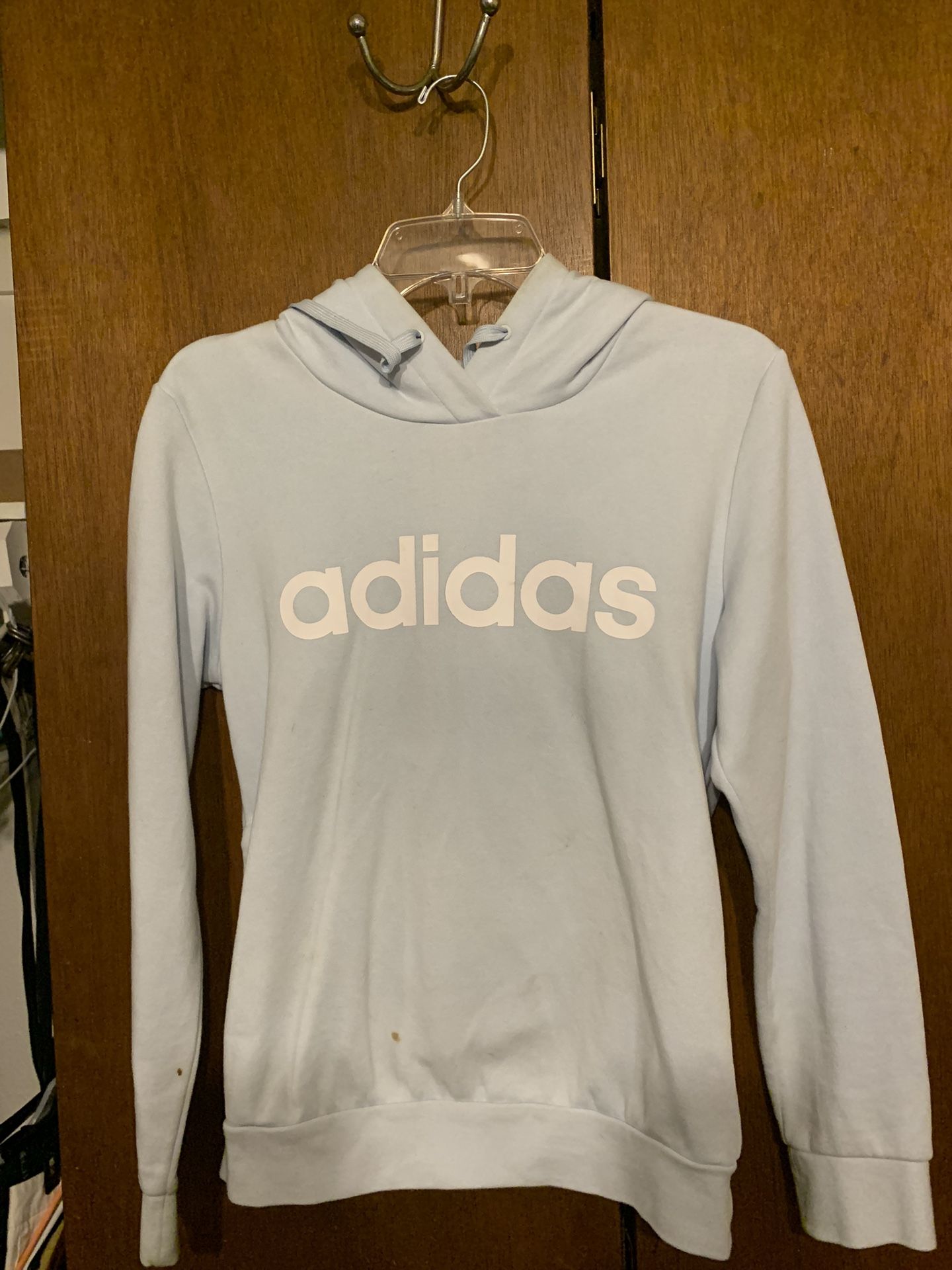 Baby Blue Adidas Hoodie Size Small. 