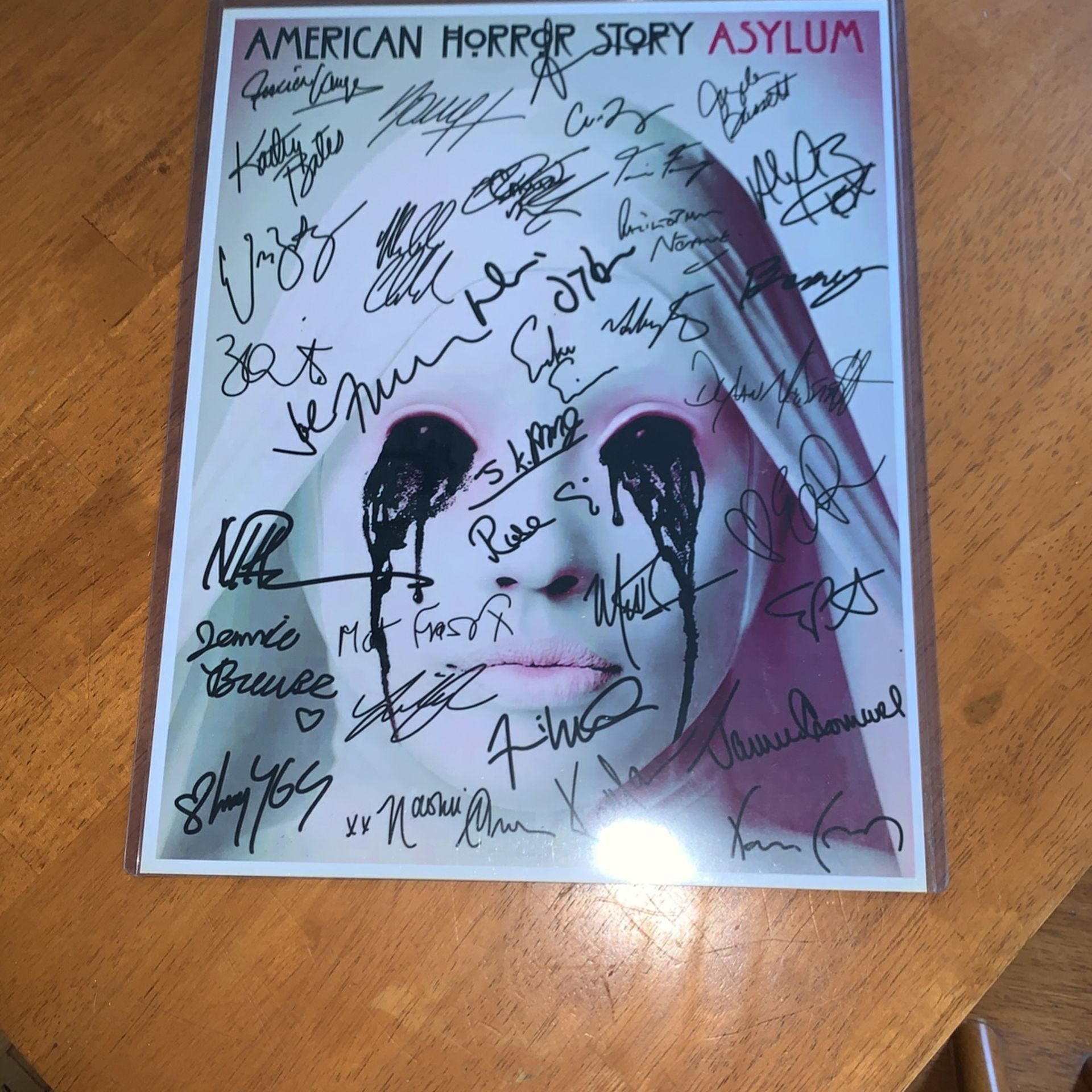 American horror story asylum autographed photo reprint 11x14