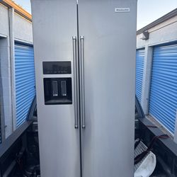 KitchenAid Stainless Steel Side-by-Side Refrigerator – Ice Maker – 2022 Model