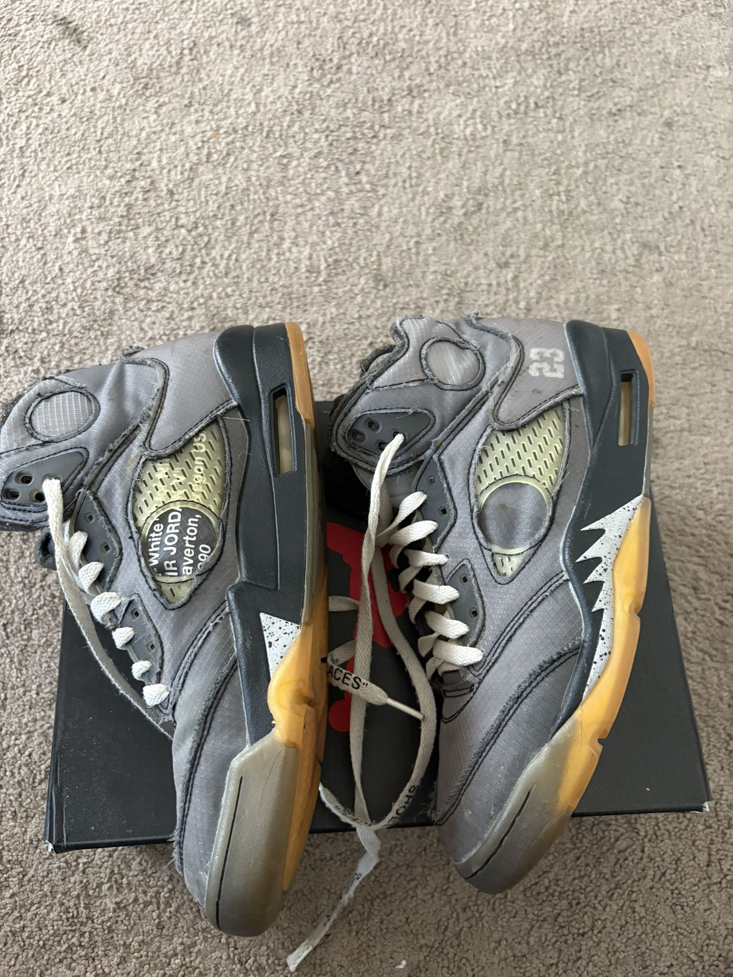 Air Jordan Off White 5 Muslin