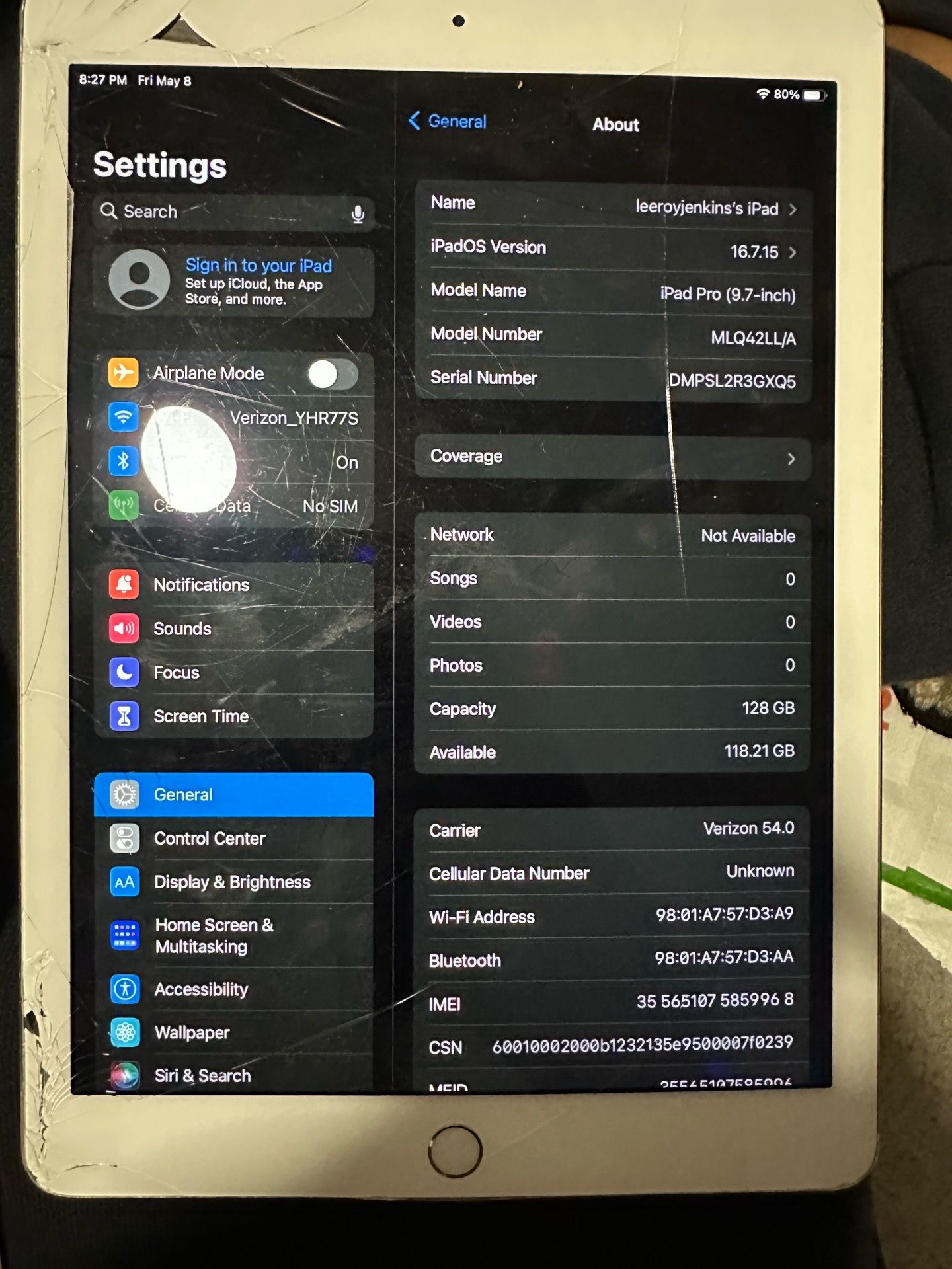 Apple iPad Pro 9.7 WiFi Cellular