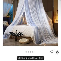Princess Bed Canopy net Elegant Double-lace Layer Bed mosquito net