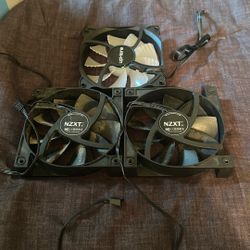 3 120 Mm Pc Fans 2 NZXT 1 Up here Argb Fans 