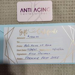 Anti Aging Center Of Boca One Treatment 