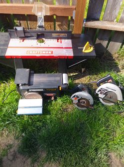 Router Table. Sander 2 Skil Saw