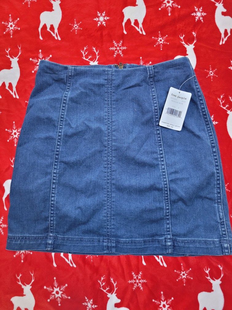Free People Denim Skirt