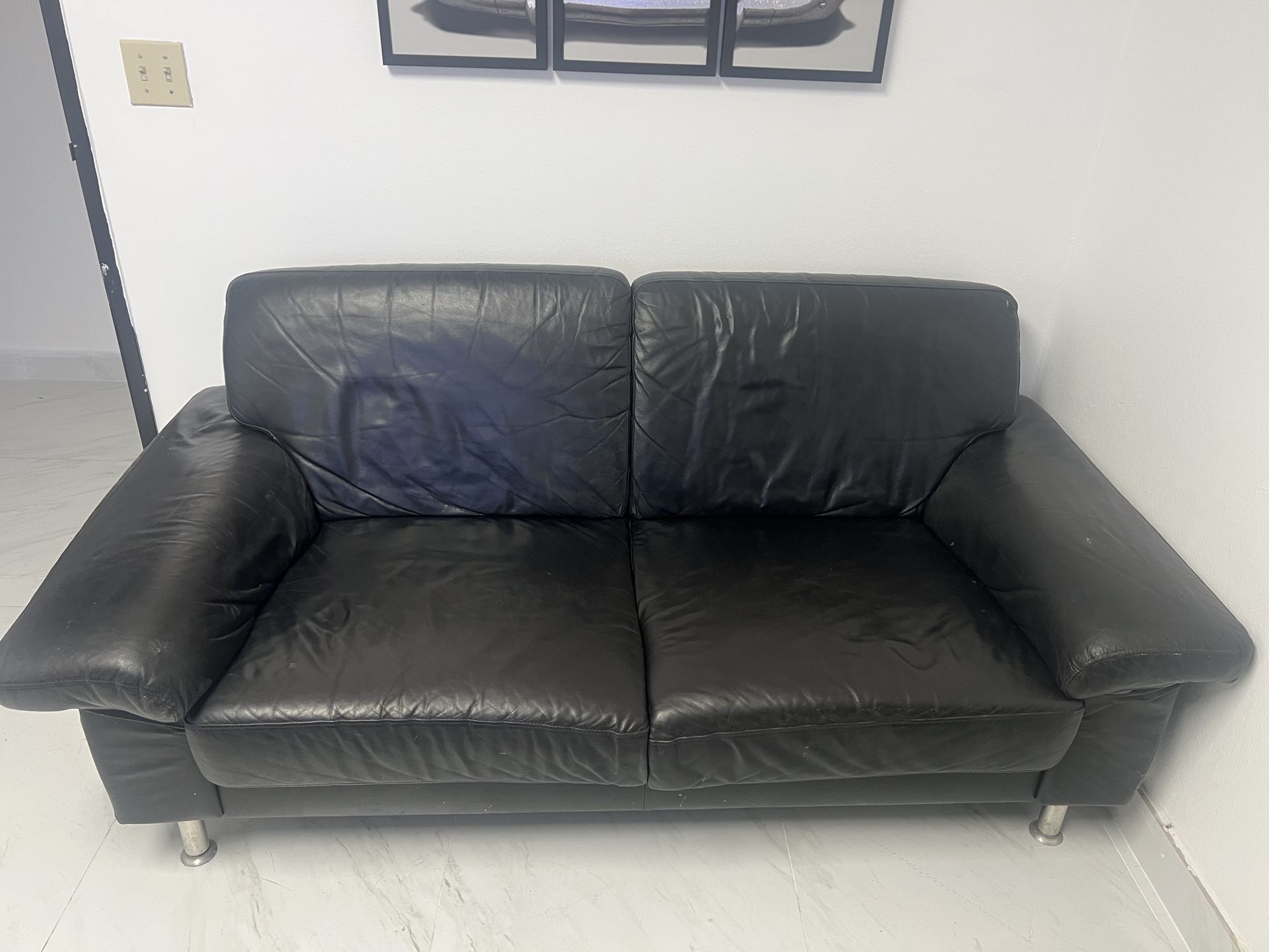 Genuine Leather Couch