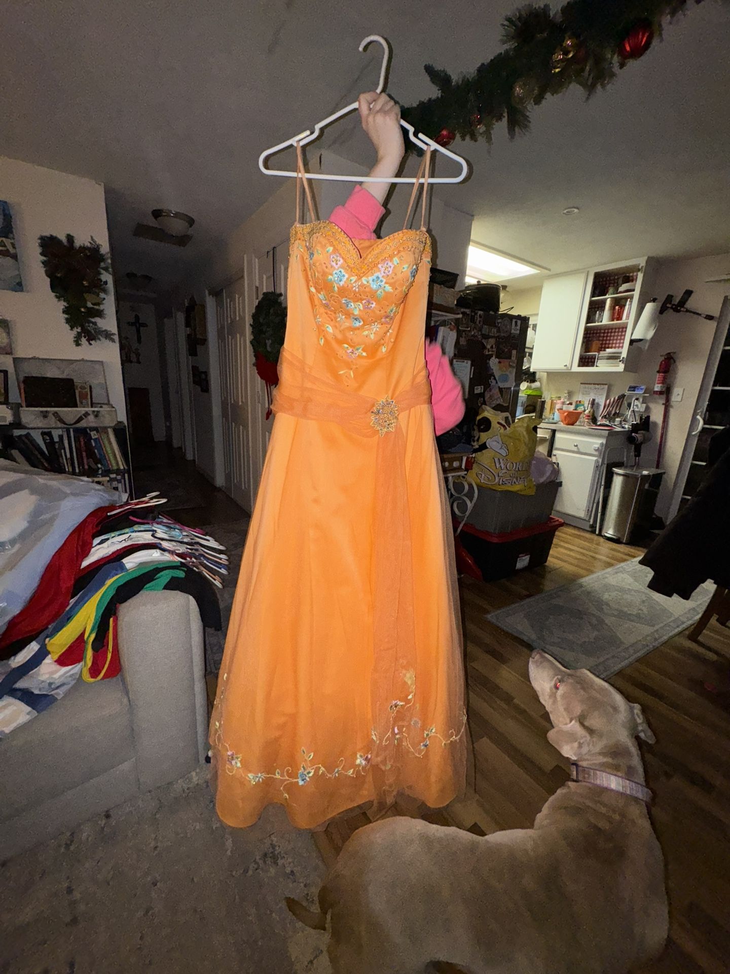 Orange Prom Style Dress