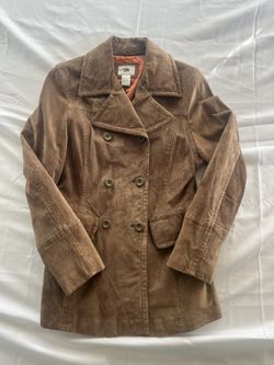 BP Brass Plum Vintage Soft Suede Peacoat Size M