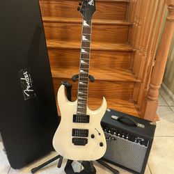 Ibanez Gio Guitar W/ Hardshell Case, Fender Amp