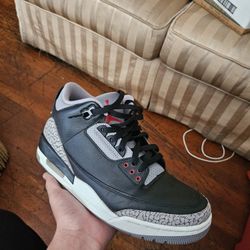 (2024) Jordan 3 Black Cement SIZE 9
