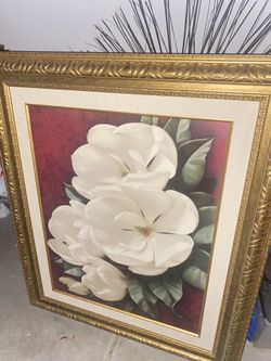 32’ x 40’inch Flower framed Wall Art