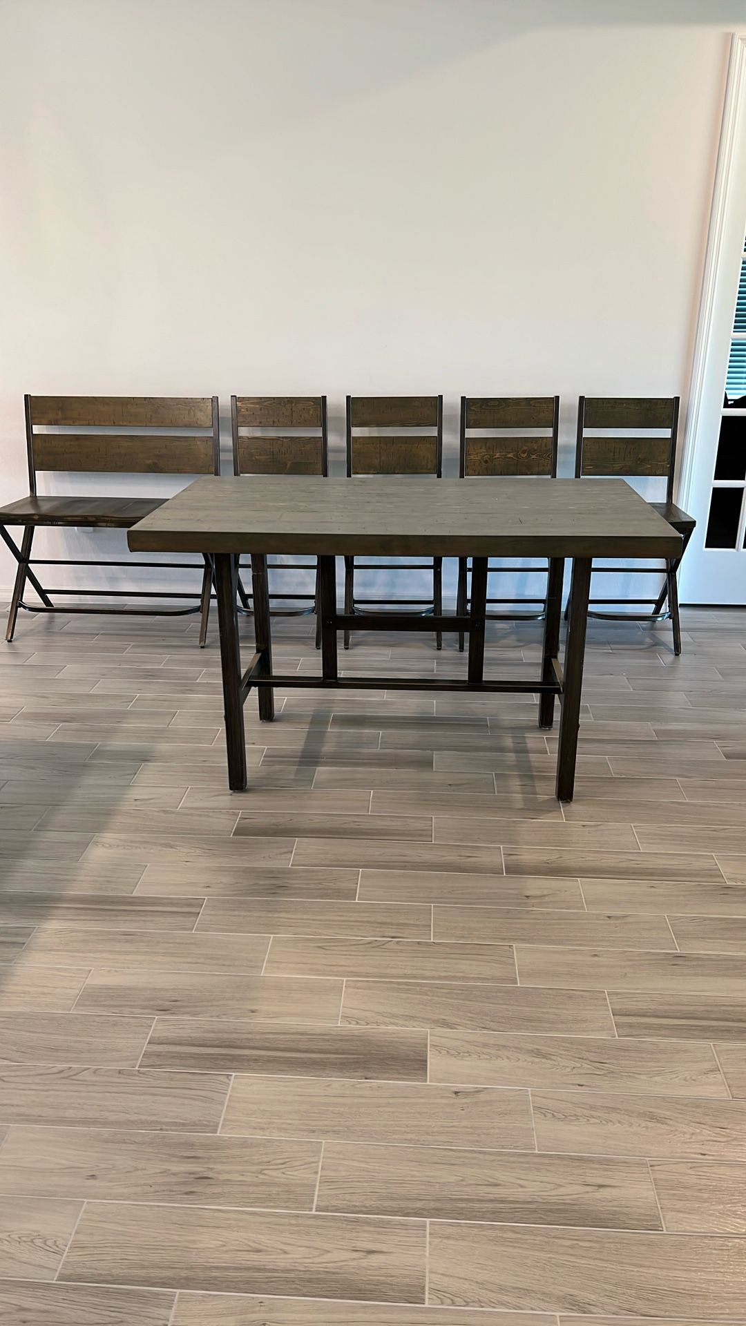 Dining Table, Bar Top High With Four Chairs, And One Bench,All Products : American Fashion Style Bags On Sale