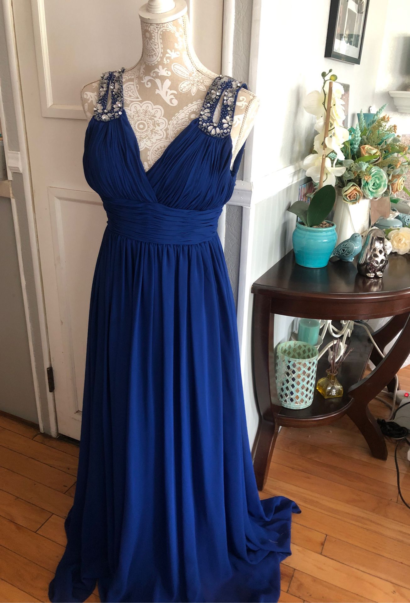 Beautiful Dress in royal blue color