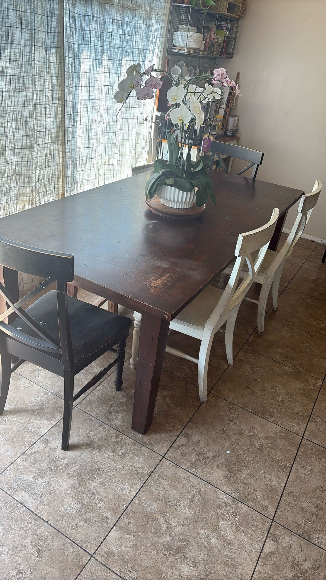 Pier 1 Dining Table And Pottery Barn Chairs