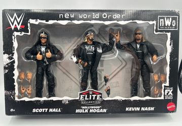 WWE Elite NWO 3 Pack Scott Hall Hulk Hogan Kevin Nash Mattel Wrestling Figures