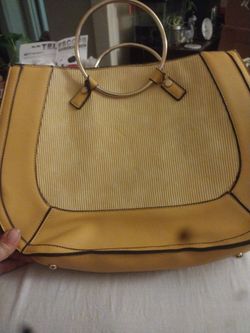Yellow Handbag used one time