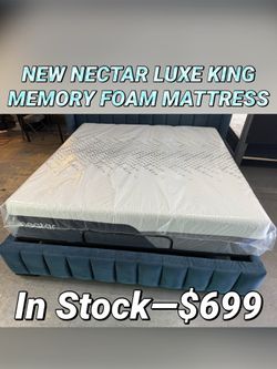 NEW NECTAR LUXE KING MEMORY FOAM MATTRESS