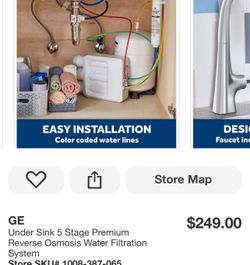 Under Sink 5 Stage Premium Reverse Osmosis Water Filtration System