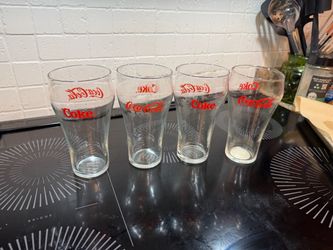 Set of 4 Vintage Coca-Cola Glasses – Indiana Glass