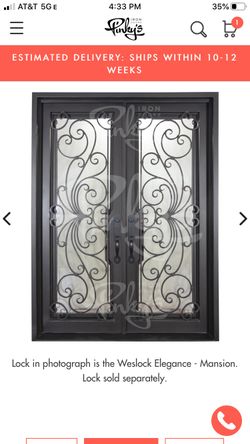 Grand Entry Iron Door