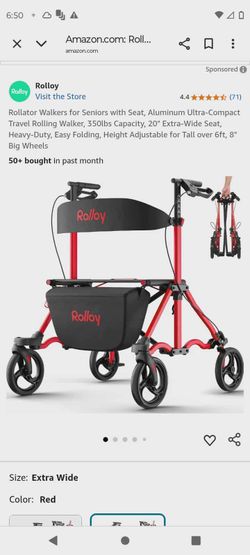 ROLLOY ROLLATER WALKER