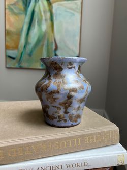 Small Handcrafted Abstract Accent Vase ( firm on price )