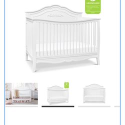 4-1 convertible white crib