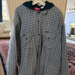 Dark blue Supreme flannel jacket