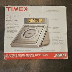 Timex Radio. Clock. Mp3 Player. Cd Player. And Sleep Sounds 
