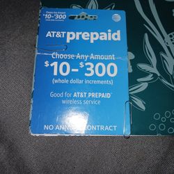 At&t 30$ Phone Card