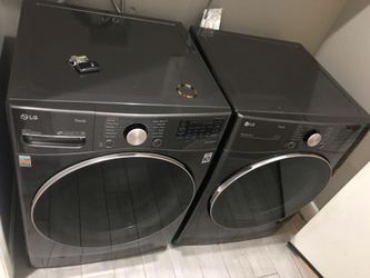 LG THIN Q. WASHER AND GAS DRYER