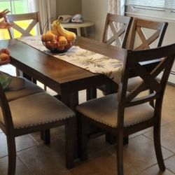 Ashley's diningroom table and chairs (granite slab and extra 200)