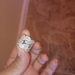 Baguette Silver Ring