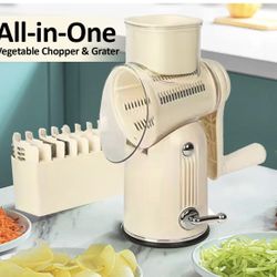 Chef Power Premium Quality Rotary Cheese Grater with Handle - Kitchen Accessories