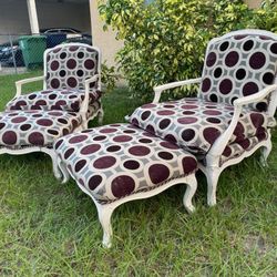 Chairs with matching Ottoman