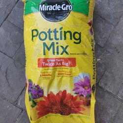 Unopened bag of potting mix