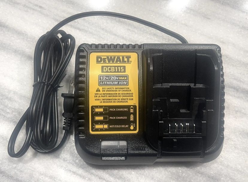New Dewalt RAPID DCB115 Genuine 12-20V MAX FAST Battery Charger For Drill