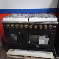 FORNO BLACK MATTE with brass knobs & matching Refrigerators in Payments