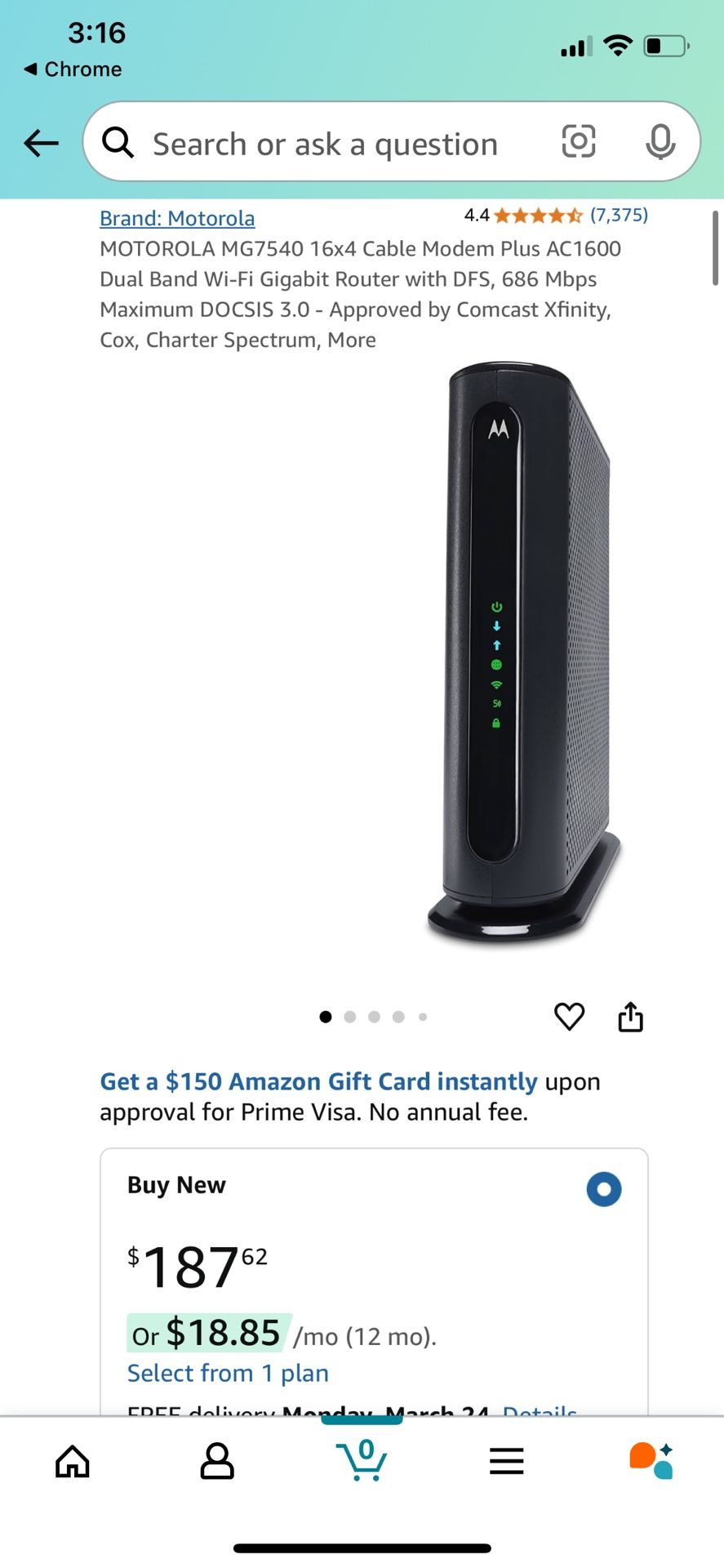 Router Motorola MG7540